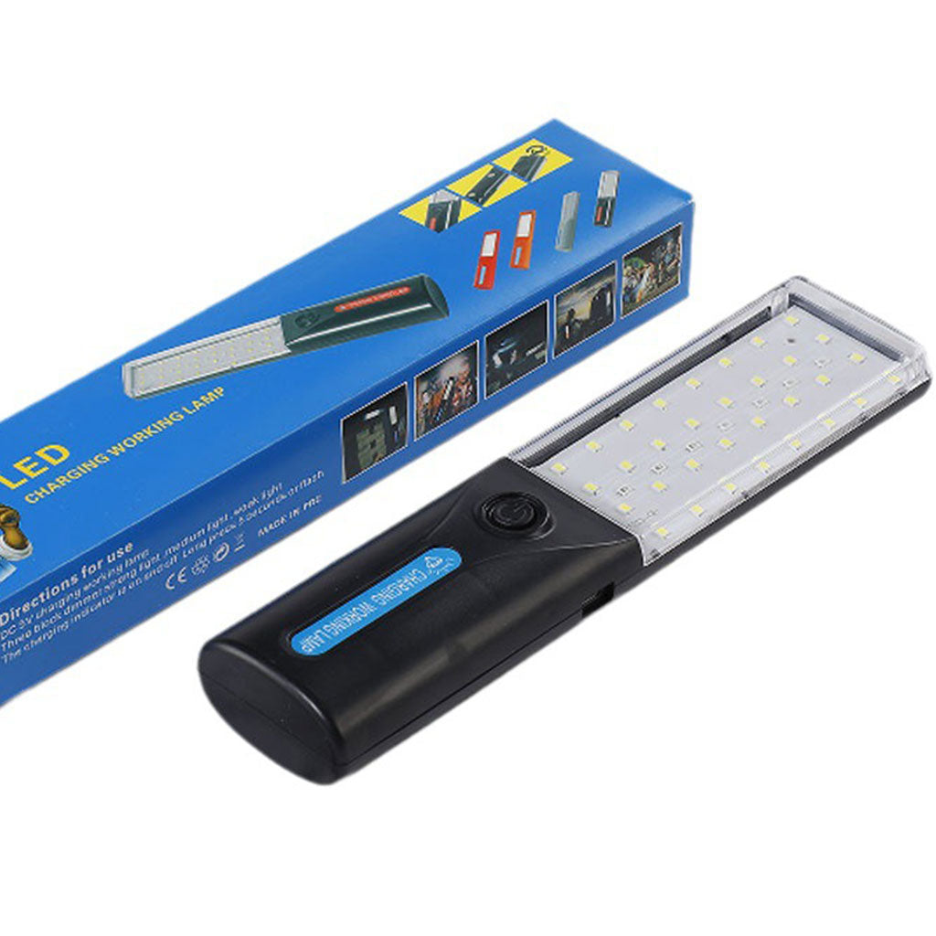 Lampe de Travail LED Rechargeable Éclairage Ultra-Puissant avec Panneau Solaire Intégré – مصباح عمل قابل للشحن