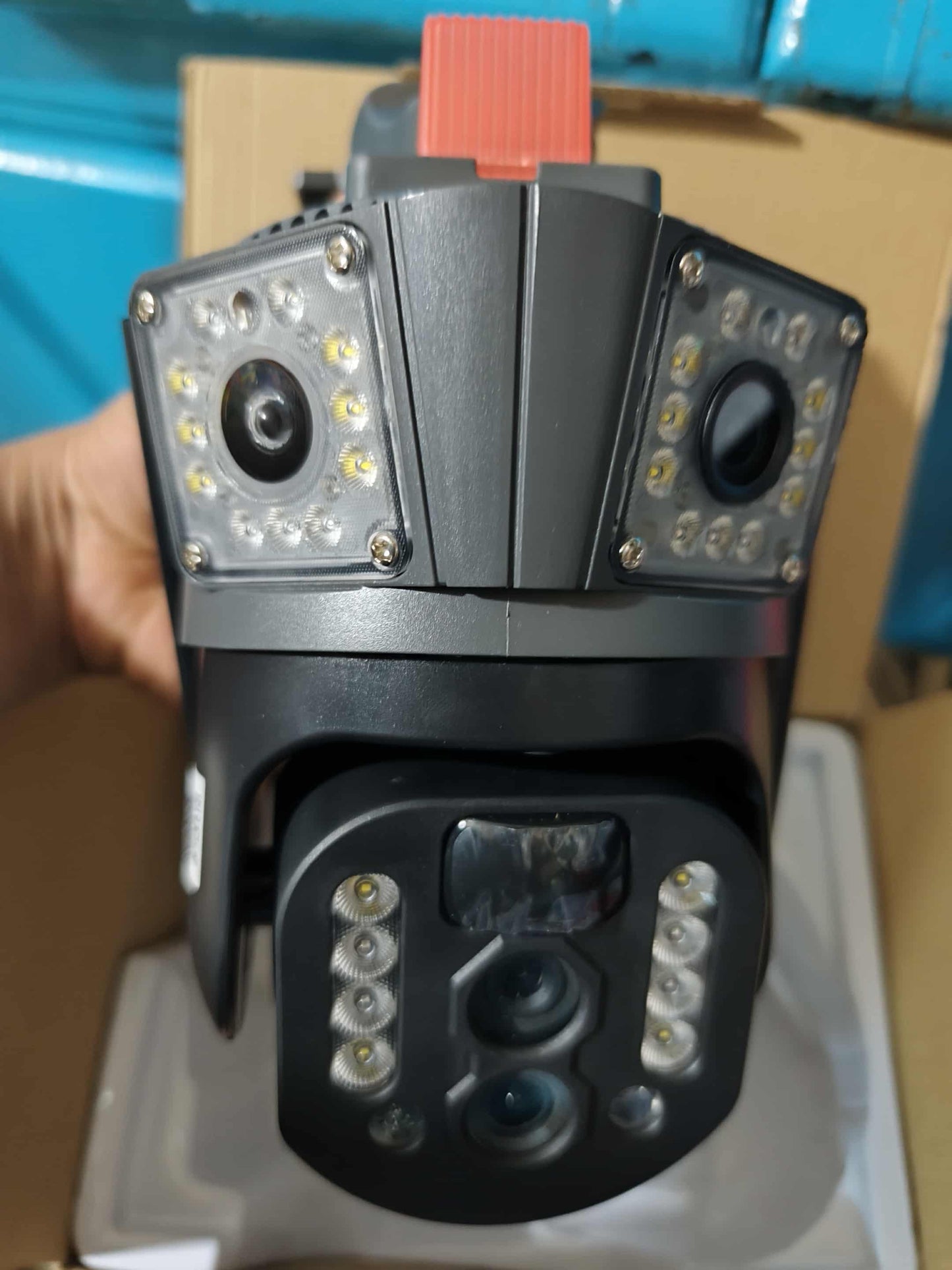 Camera 4G solaire Double Camera 15MP Zoom X10 V380 PRO