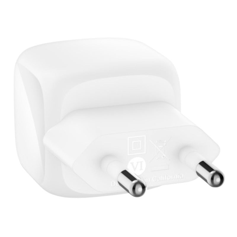 Chargeur secteur BELKIN BoostCharge 20W blanc avec câble USB-C vers USB-C