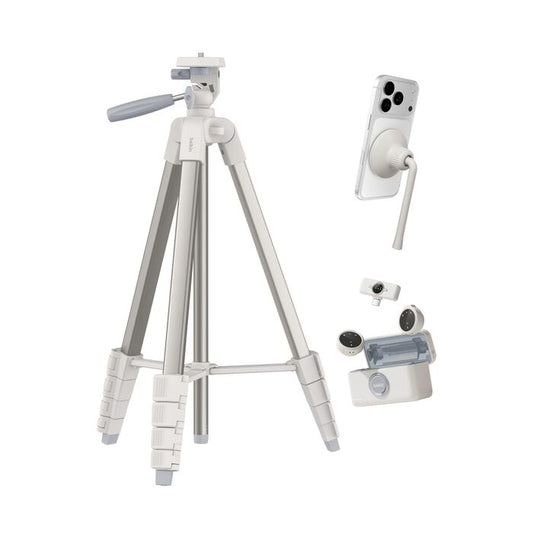 🎬 Kit de Création de Contenu Belkin – Trépied, Support Magnétique & Micros Sans Fil