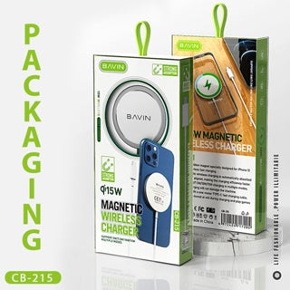 BAVIN CB215 – Chargeur magnétique sans fil Qi 15W