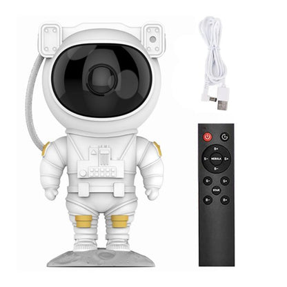 Projecteur laser Astronaute Galaxie Étoiles avec télécommande et angle réglable à 360 degrés
