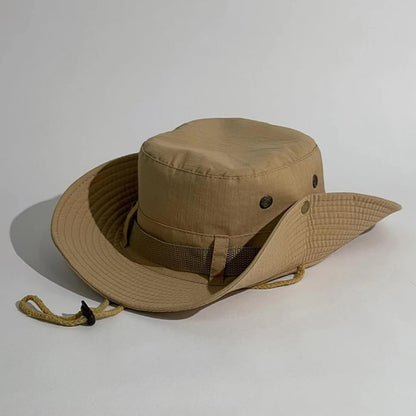Chapeau De Soleil Pliable Avec Protection UV Unisexe Beige