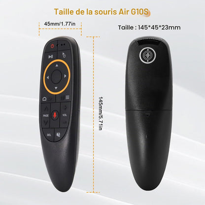 Télécommande Air Mouse G10 Sans Fil 2.4 GHz avec Commande Vocale
