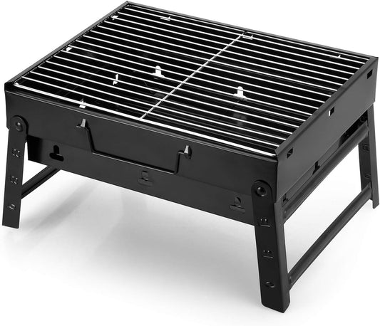 Barbecue au charbon de bois portable - Barbecue de table - Barbecue de camping - Barbecue de pique-nique - Barbecue de camping portable - Barbecue amovible pour extérieur, pique-nique, voyage, jardin