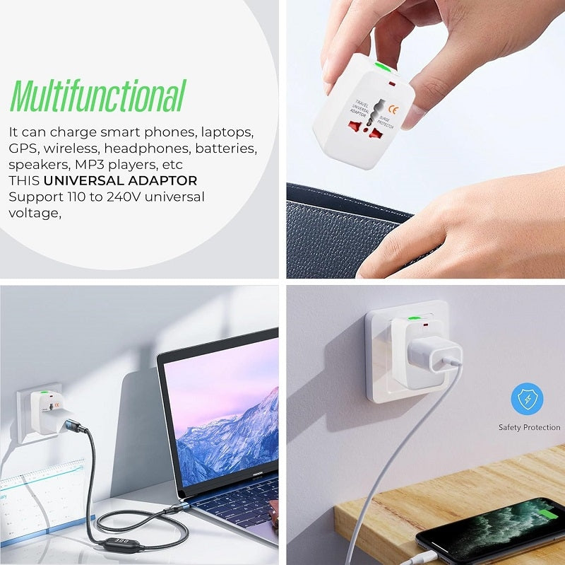 Adaptateur de voyage universal tout en un