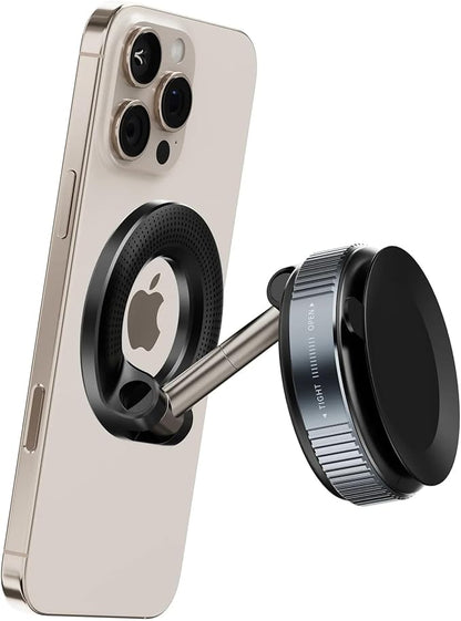 Support Téléphone Magnétique pour Voiture K007 / X68 – Ventouse, Rotation 360° – Noir