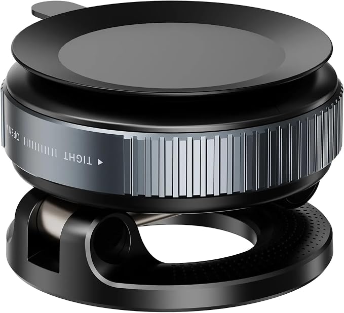 Support Téléphone Magnétique pour Voiture K007 / X68 – Ventouse, Rotation 360° – Noir