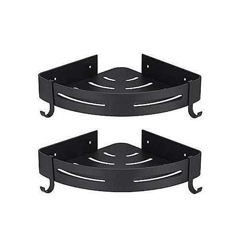 Lot 2 Etagères angle - Organisateur Pour coin de douche+ Scotch DF