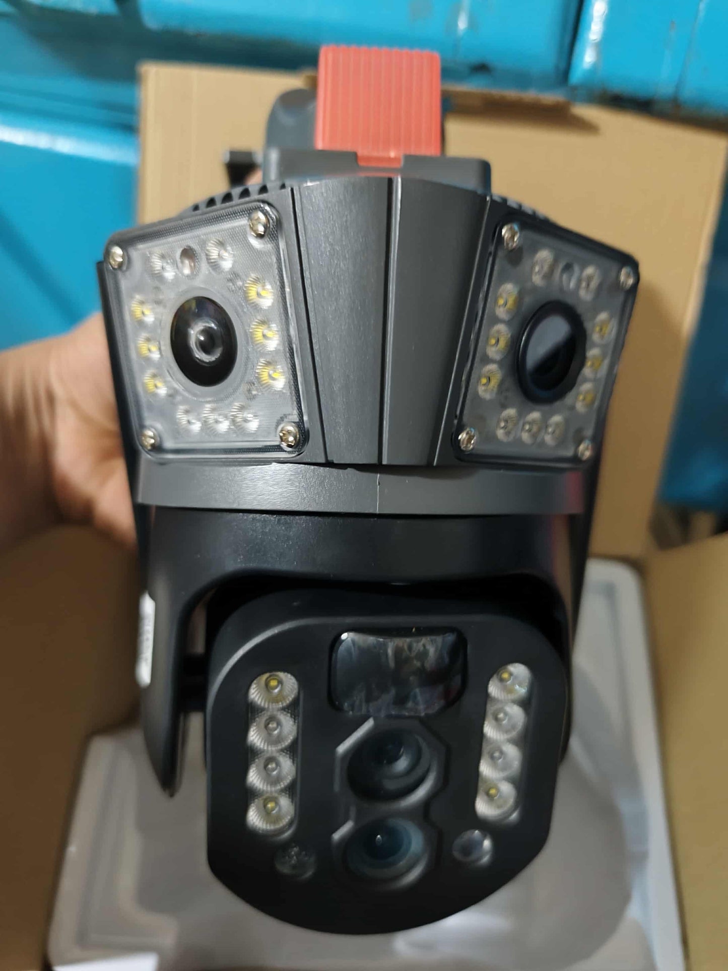 Camera 4G solaire Double Camera 15MP Zoom X10 V380 PRO