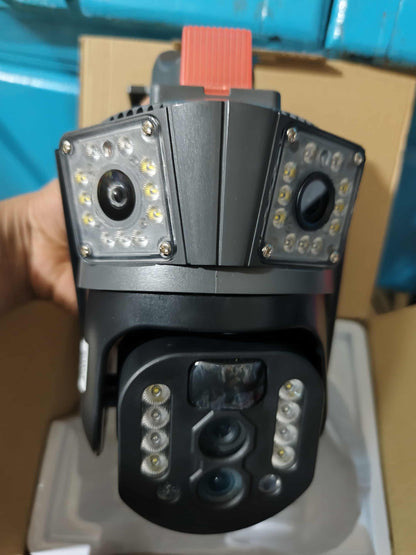 Camera 4G solaire Double Camera 15MP Zoom X10 V380 PRO