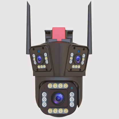 Camera 4G solaire Double Camera 15MP Zoom X10 V380 PRO