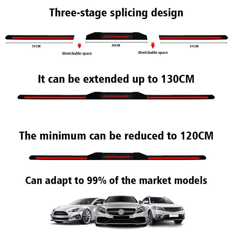 Feu Arrière LED Carbone à 3 Segments