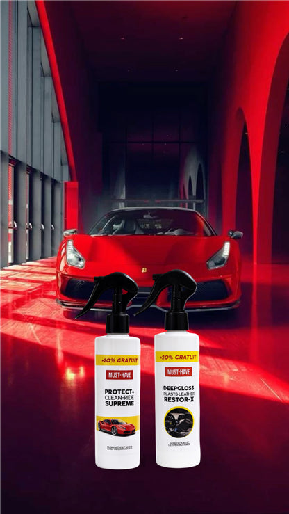 Pack Nettoyant + rénovateur cuir et plastique