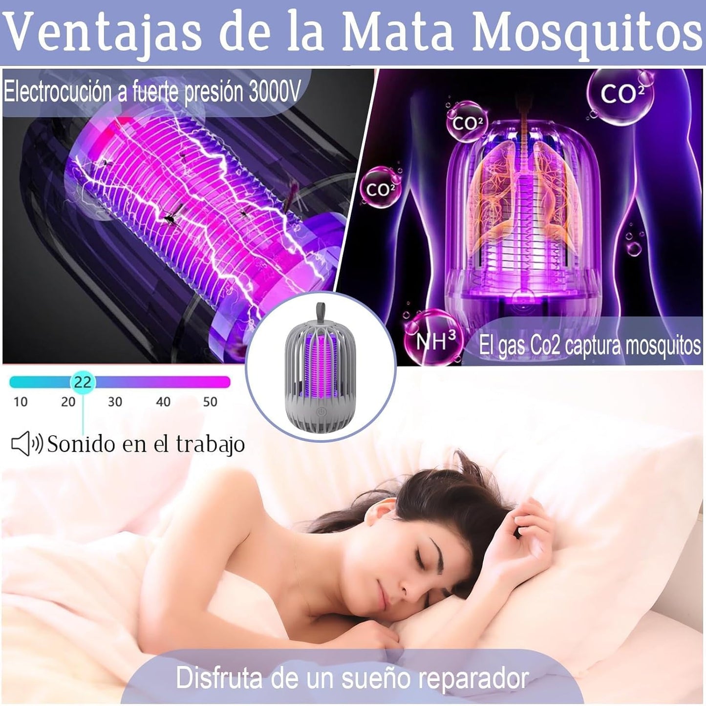 lampe anti-moustique portable