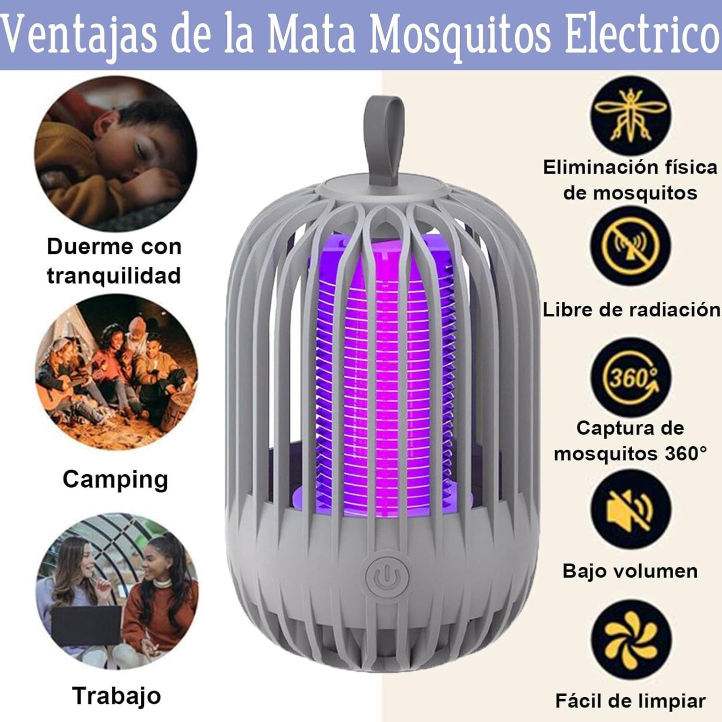 lampe anti-moustique portable