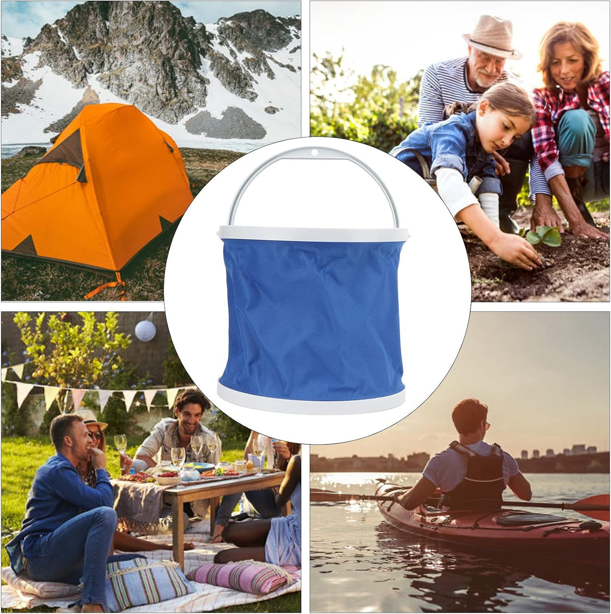 Seau pliable Flaxman – Camping, pêche et jardinage
