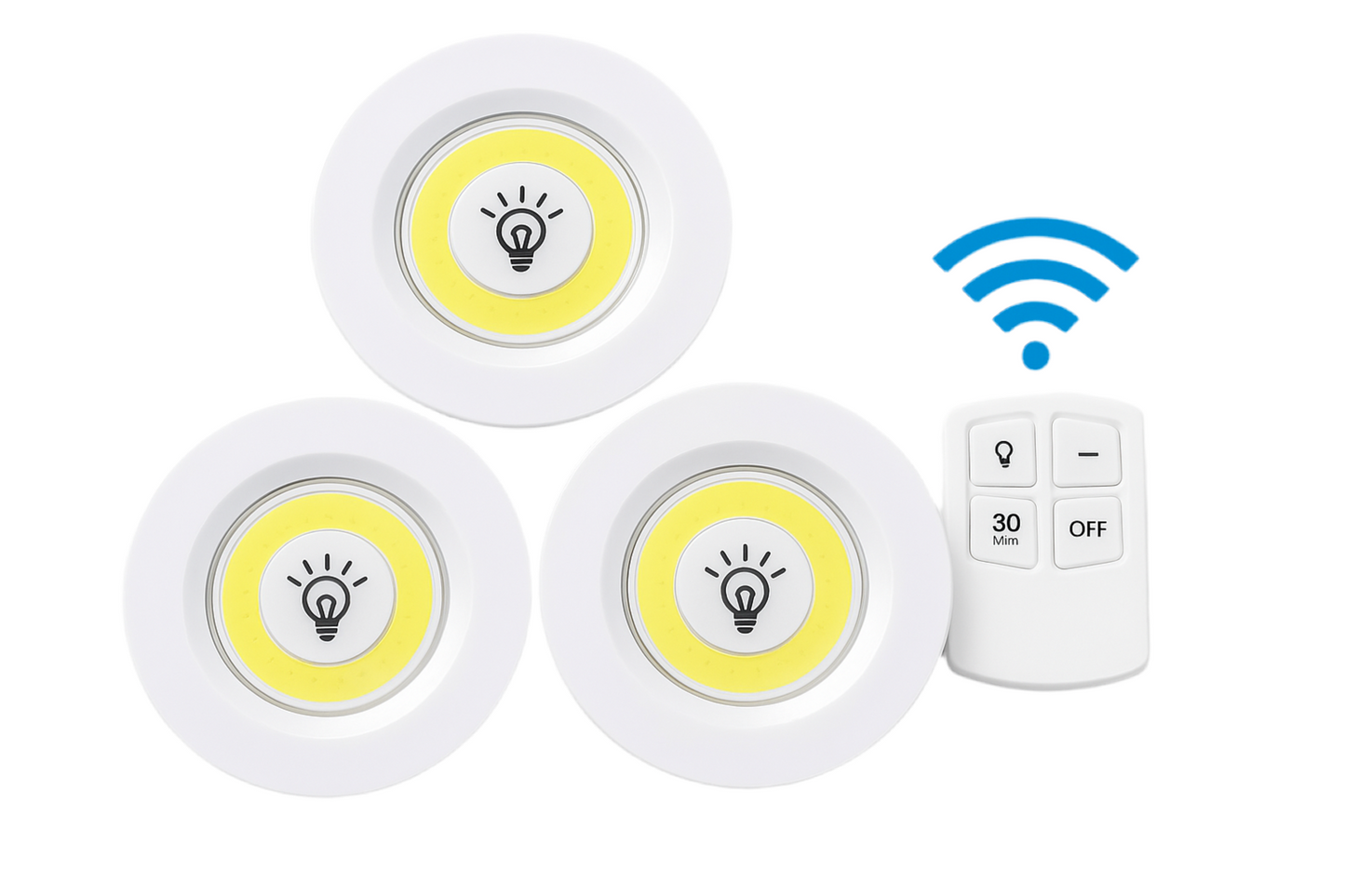 Spots LED Sans Fil avec Télécommande