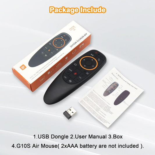 Télécommande Air Mouse G10 Sans Fil 2.4 GHz avec Commande Vocale