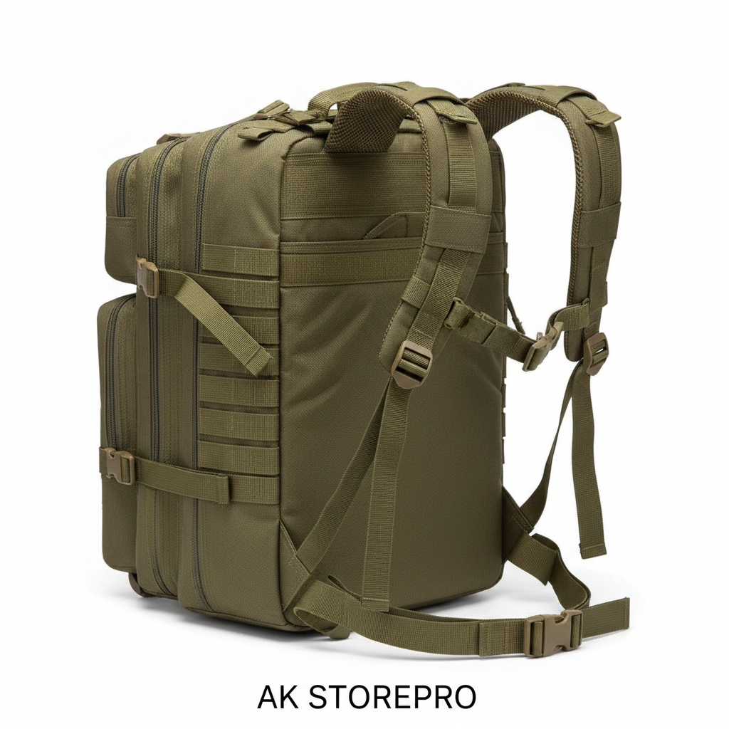 MUCHER Sac à dos militaire 40 l pour homme avec 4 crochets