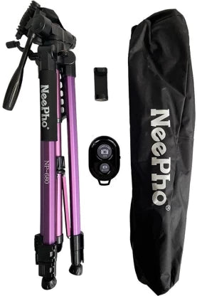 Trépied Téléphone Neepho NP-690 170 cm avec Support Smartphone et Étui