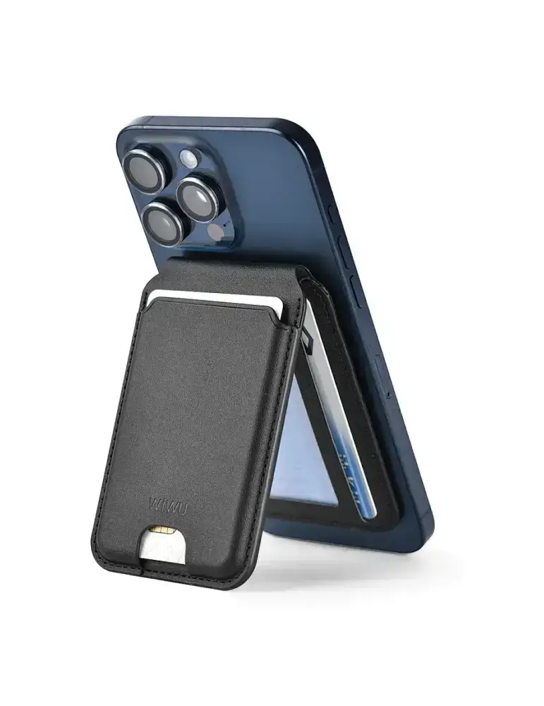 Portefeuille magnétique WiWU 2 en 1 - Noir