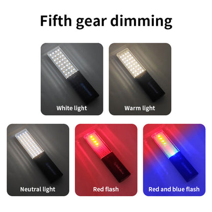 Lampe de Travail LED Rechargeable Éclairage Ultra-Puissant avec Panneau Solaire Intégré – مصباح عمل قابل للشحن