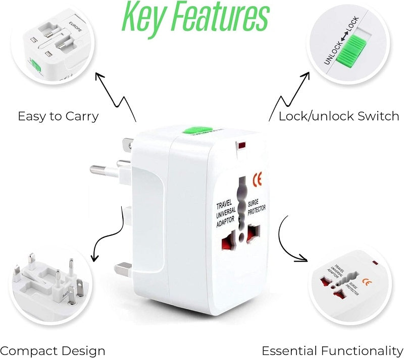 Adaptateur de voyage universal tout en un