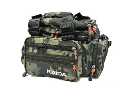 Sac de Pêche Kaida TP23 Camouflage – Sac Bandoulière pour Moulinets et Accessoires de Pêche, 37 × 19 × 23 cm