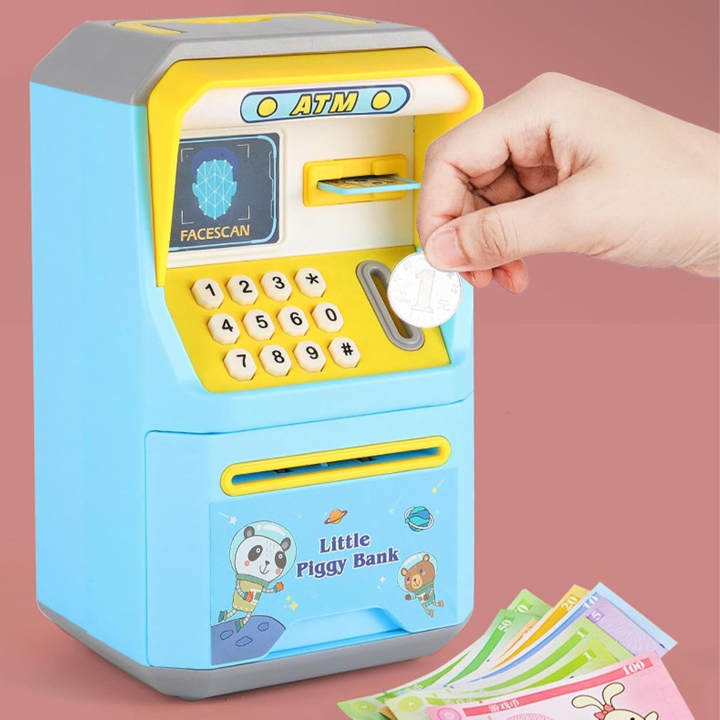 Cute Cartoon ATM Machine Money Bank
