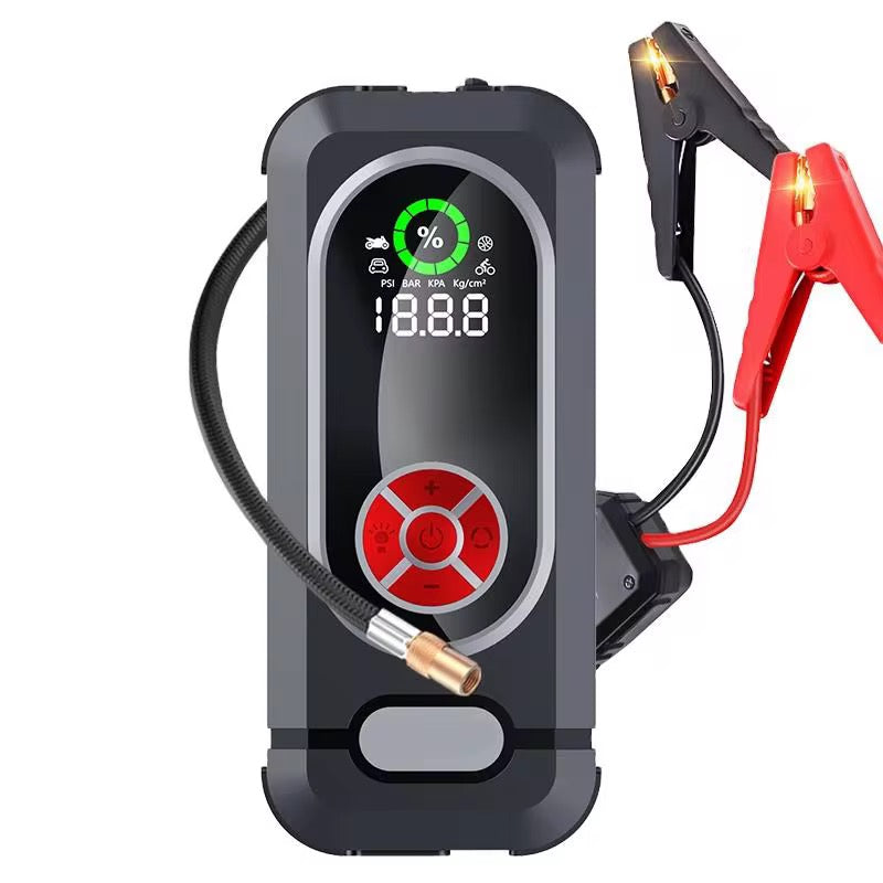Démarreur de voiture portable avec compresseur d'air