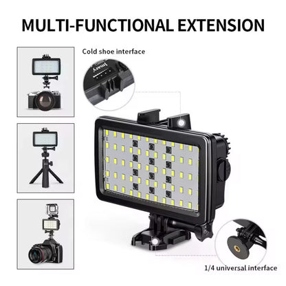 Lumière vidéo RVB étanche-Rechargeable
