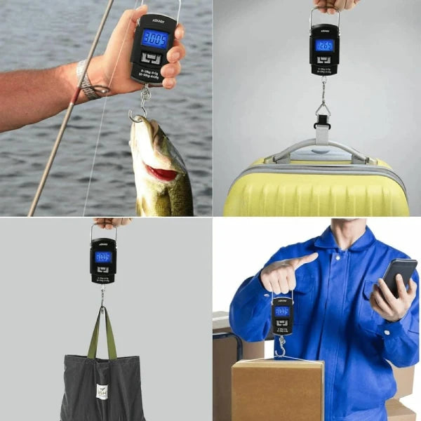 Pèse-Bagages Électronique à Crochet – 50kg | Balance Portable LCD
