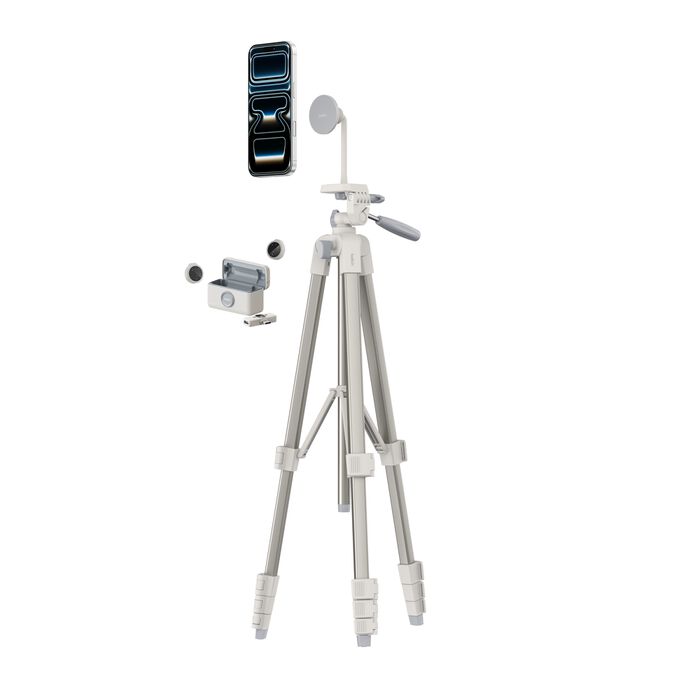 Créez du contenu de qualité professionnelle, partout et à tout moment !Le kit de création de contenu Belkin est idéal pour les créateurs de contenu, TikTokeurs, YouTubeurs, influenceurs et professionnels qui souhaitent améliorer la qualité de leurs vidéos. ✅ Trépied pratique pour des prises de vue stables et confortables. ✅ Support magnétique pour téléphone pour installer facilement votre smartphone. ✅ Micros sans fil pour capturer votre voix avec plus de liberté pendant vos enregistrements. 🎥 Idéal pour :