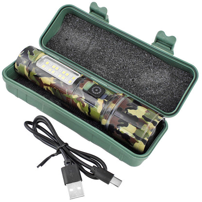 Découvrez la lampe torche LED X Balong BL-603M rechargeable USB-C, avec zoom réglable, corps en métal et portée annoncée de plus de 500 m.
