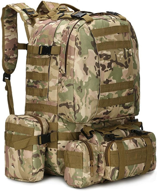 🎒 Préparez toutes vos aventures avec un sac spacieux et polyvalent !Découvrez le sac à dos militaire tactique de 60 litres, idéal pour la randonnée, le camping, les voyages et les activités en plein air. Sa grande capacité vous permet d’emporter vos vêtements, accessoires et équipements essentiels.Les points forts Grande capacité de 60L : de l’espace pour transporter votre équipement. Conception tactique : un style militaire pratique et fonctionnel. Compartiments détachables : plus de flexibilité pour orga