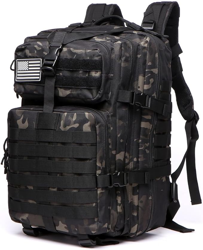 Emportez l'essentiel avec le sac à dos Thuram 45L en nylon robuste. Un sac spacieux pour la randonnée, le camping, la pêche et vos voyages.