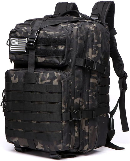 Emportez l'essentiel avec le sac à dos Thuram 45L en nylon robuste. Un sac spacieux pour la randonnée, le camping, la pêche et vos voyages.