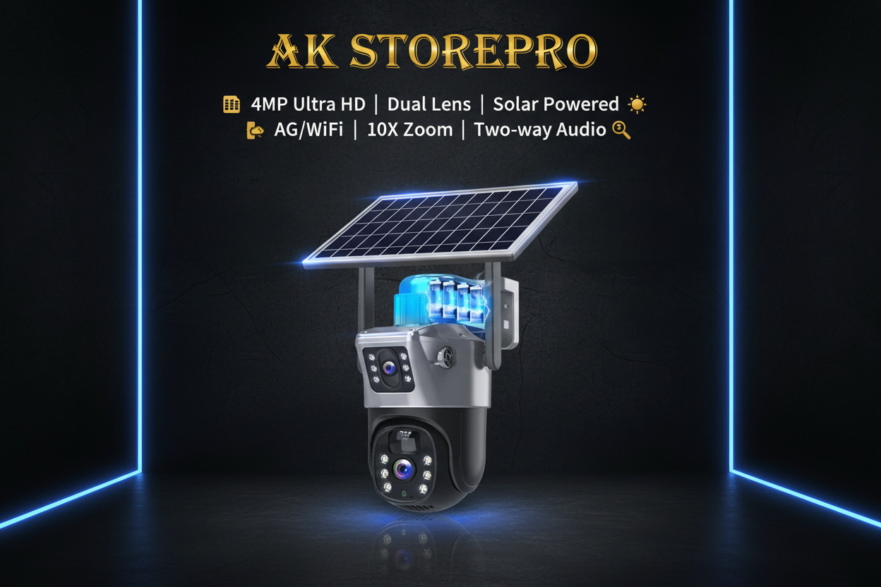 AK STOREPRO - Solar Security Camera Ad