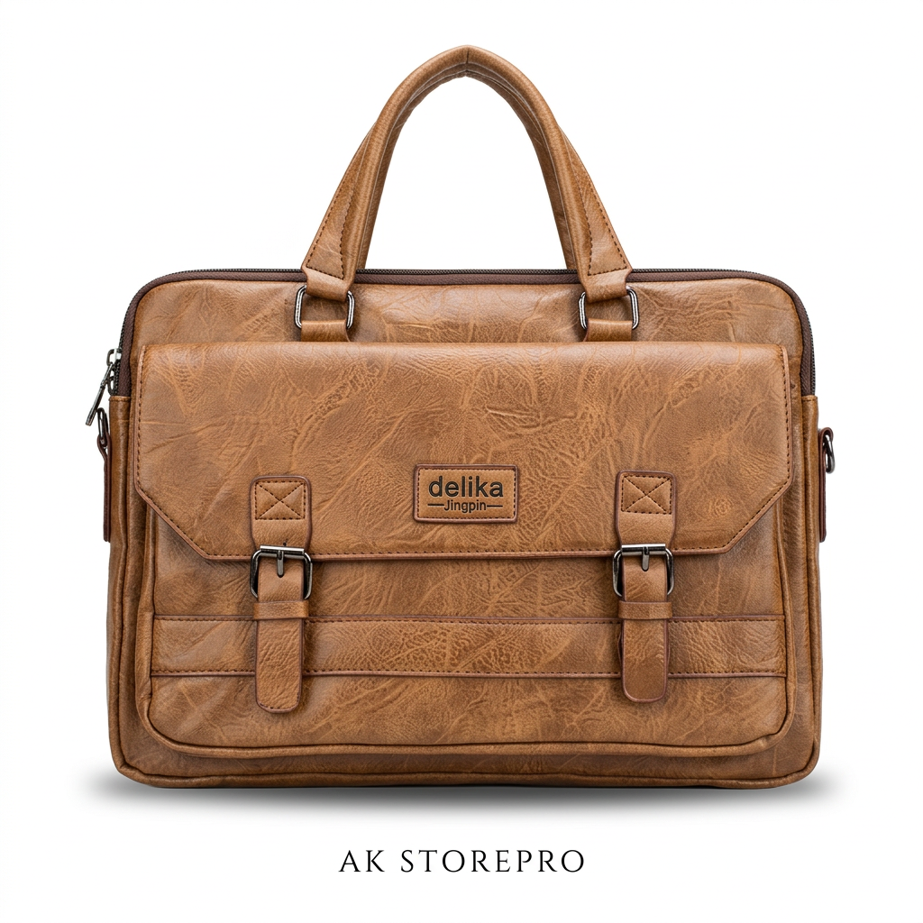 الحقيبة باللون الجملي بخلفية بيضاء واسم AK STOREPRO
