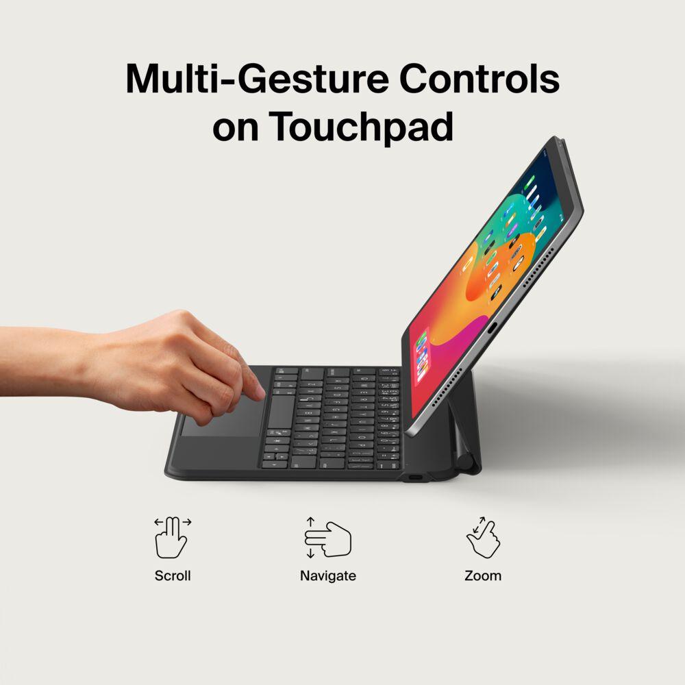 Étui-clavier Belkin Pro AZERTY pour iPad Pro 11 M4 – Noir