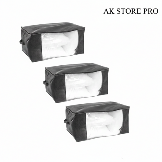 Pack 3 Sacs de Rangement Multifonction avec Fenêtre Transparente