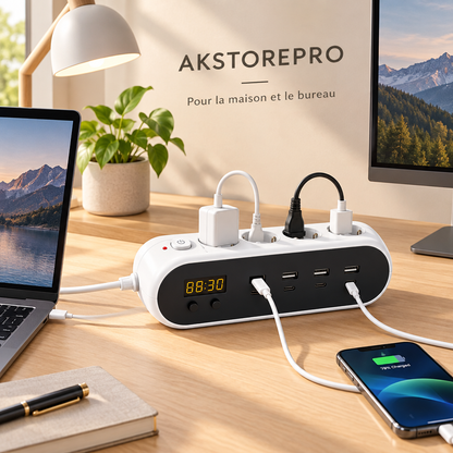 Multiprise TINSOL dans un bureau moderne, AKSTOREPRO