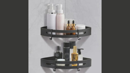 Lot 2 Etagères angle - Organisateur Pour coin de douche+ Scotch DF