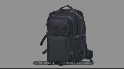 MUCHER Sac à dos militaire 40 l pour homme avec 4 crochets