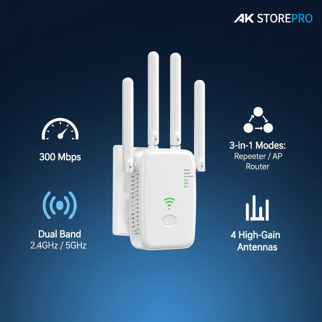 Répéteur WiFi - Infographie Specs