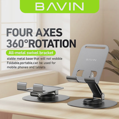 BAVIN PS70 – Support métallique 360° pour smartphone et tablette