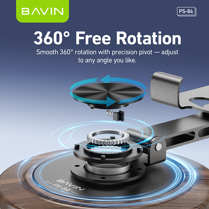 BAVIN PS84 – Support de bureau pliable 360°