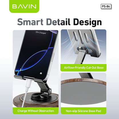 BAVIN PS84 – Support de bureau pliable 360°