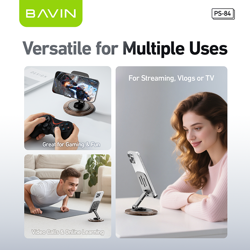BAVIN PS84 – Support de bureau pliable 360°
